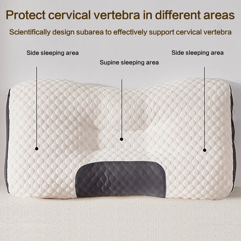 New Neck Pillow Help Sleep And Protect The Neck Cervical Orthopedic Household Soybean Fiber Massage SPA Pillow For Sleeping
