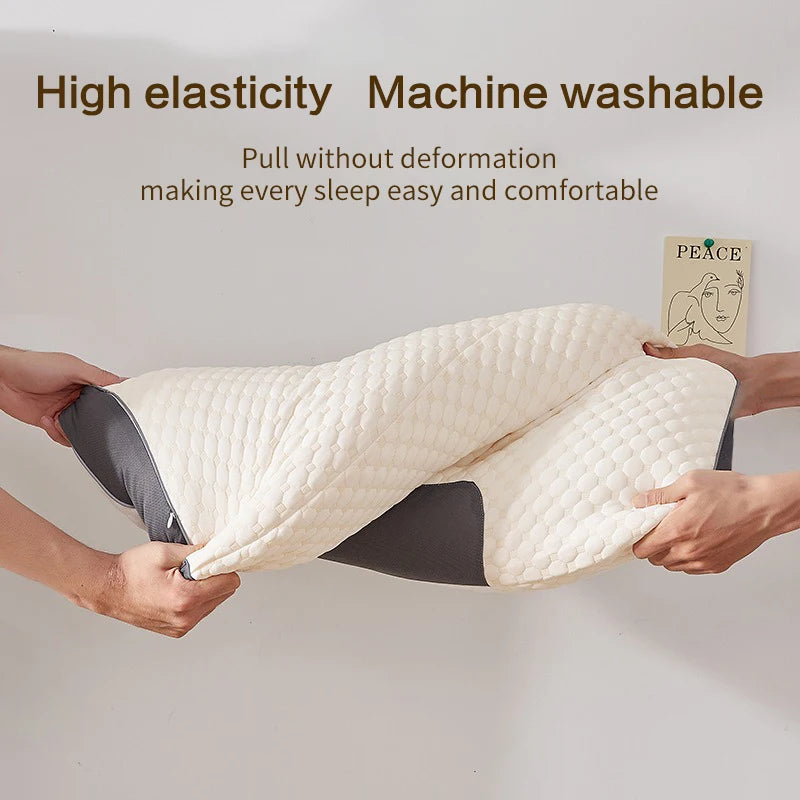 New Neck Pillow Help Sleep And Protect The Neck Cervical Orthopedic Household Soybean Fiber Massage SPA Pillow For Sleeping